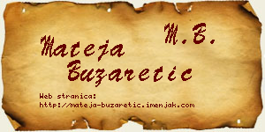 Mateja Buzaretić vizit kartica